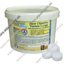 Длительный хлор Crystal Pool Slow Chlorine (50кг)